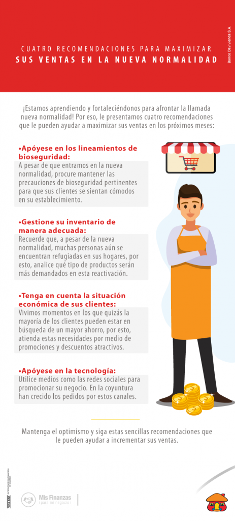 Cuatro recomendaciones para maximizar sus ventas en la nueva normalidad
