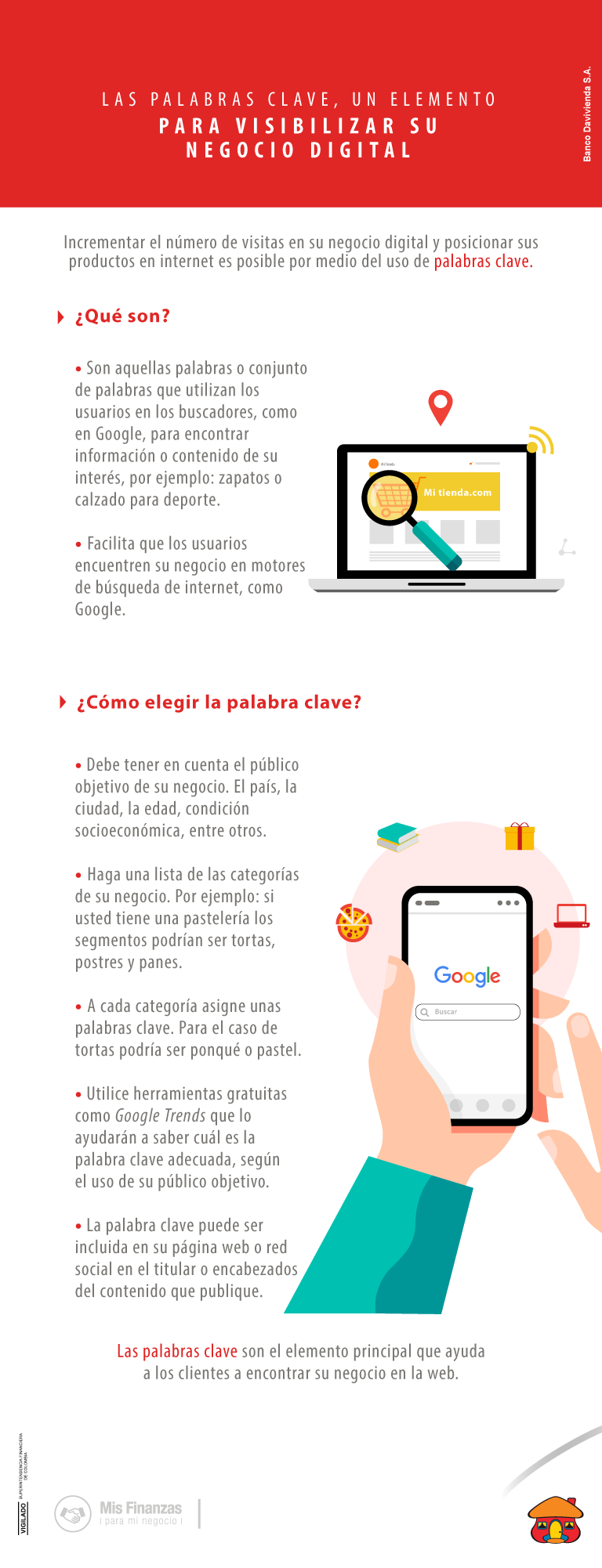 Las palabras clave, un elemento para visibilizar su negocio digital